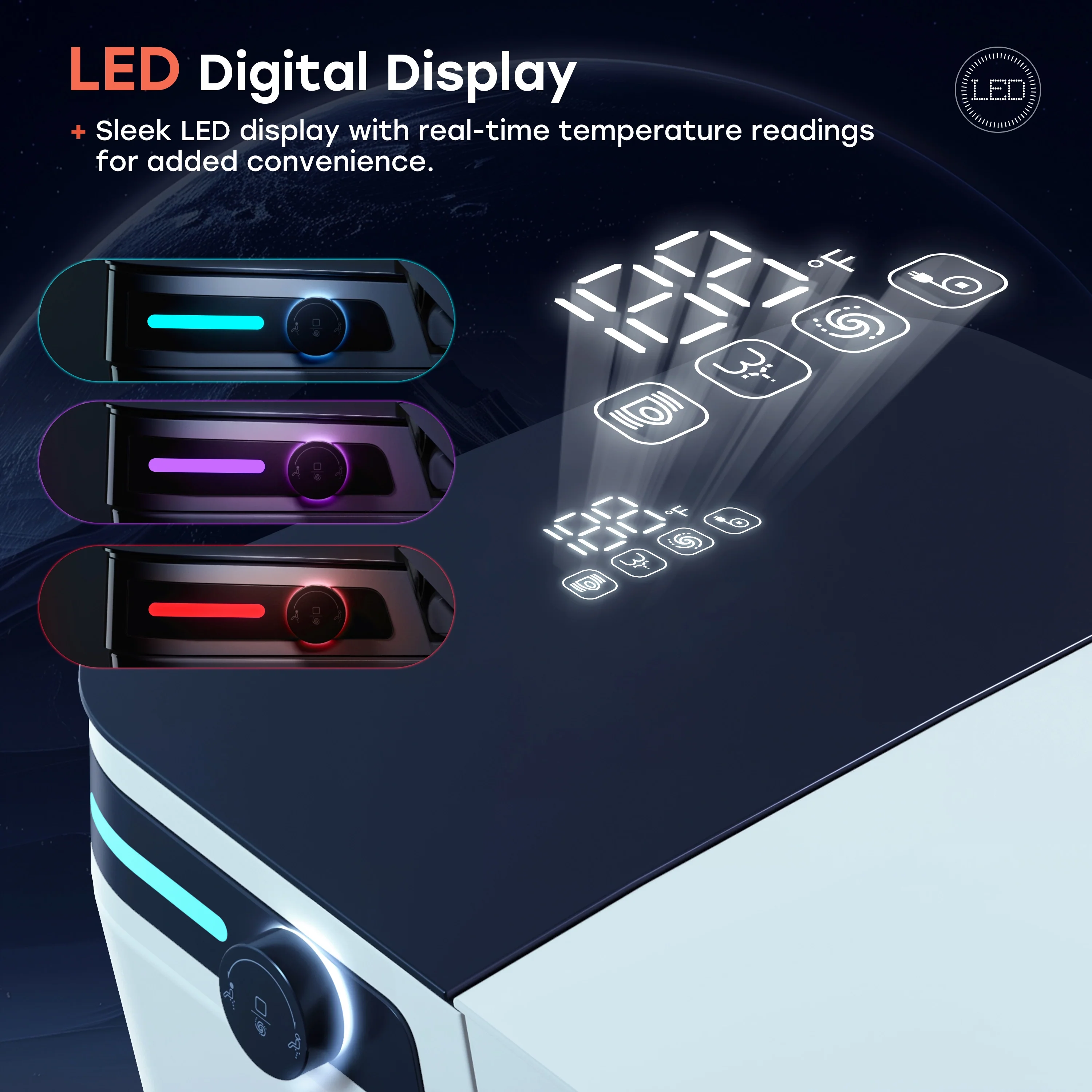 10 Inch Rough In Toilet with Bidet and Dryer for Power Outage Model T37D - Image 7