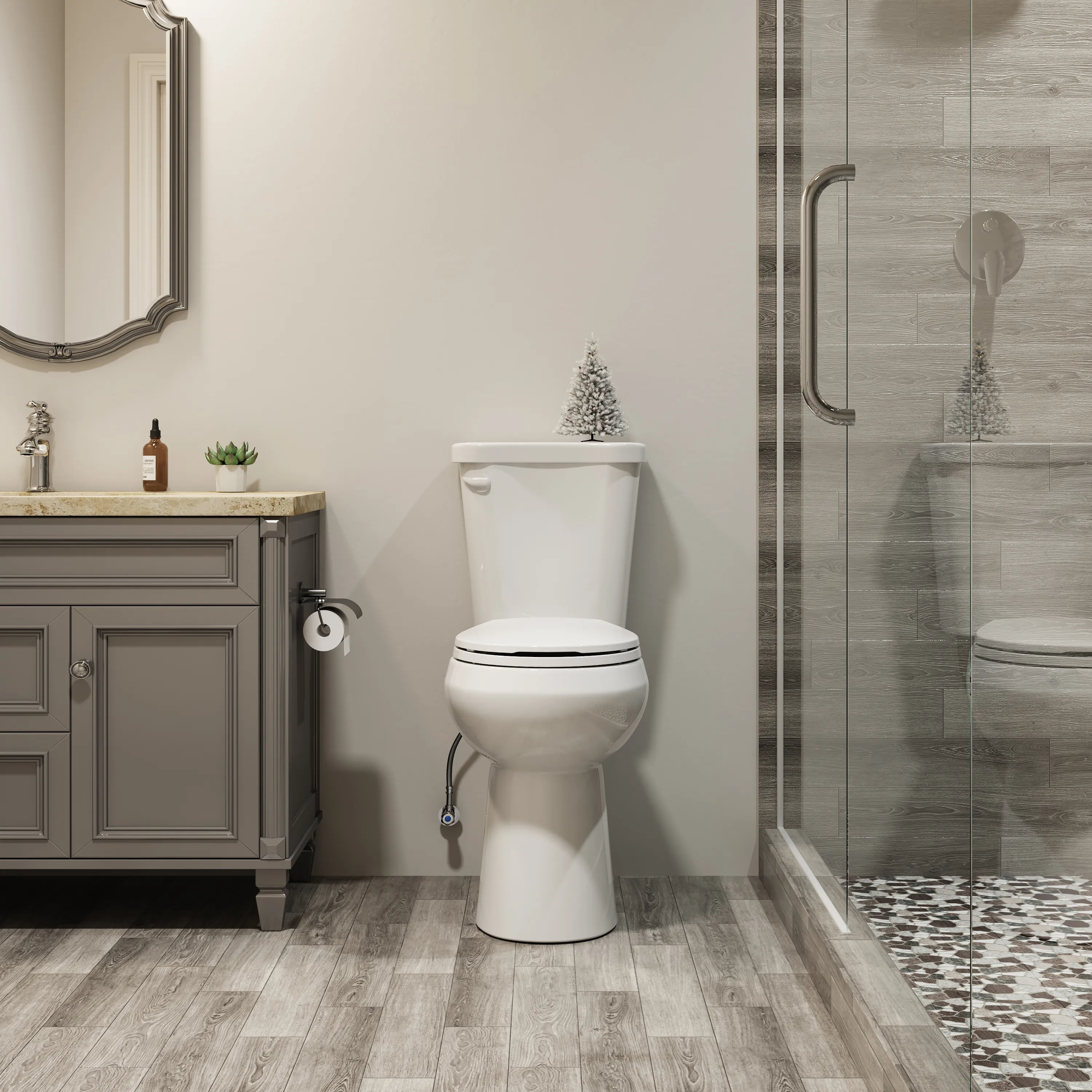 12 Inch Rough In 2 Piece Toilet with ADA Compliant and Single Flush Model HWTT - R03S - Image 5