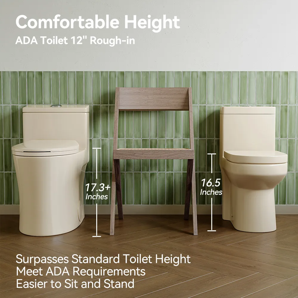 12 Inch Rough In Toilet With Biscuit Color Model T0338WBC - Image 4