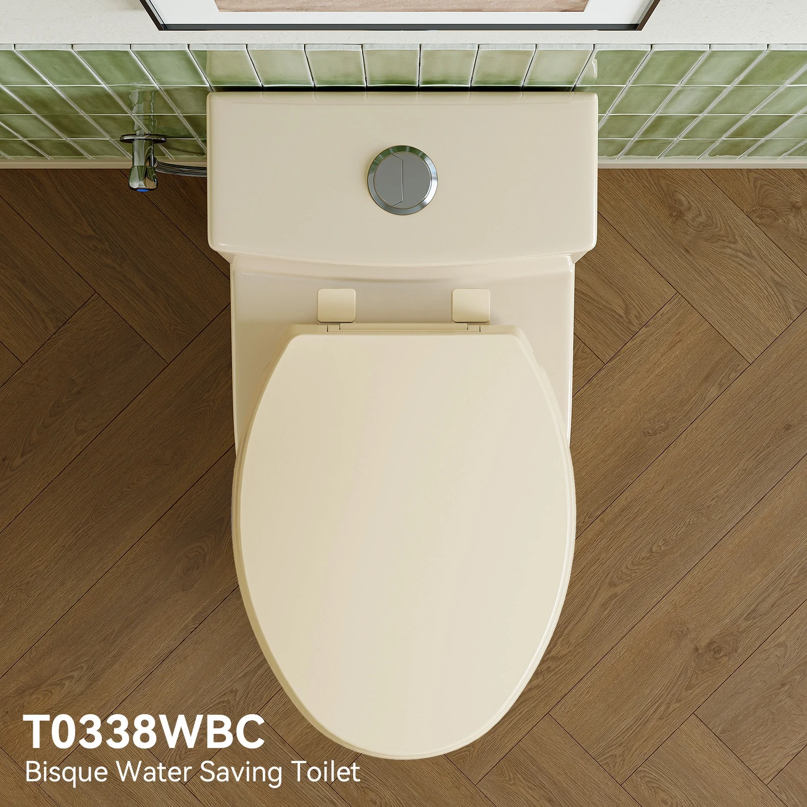 12 Inch Rough In Toilet With Biscuit Color Model T0338WBC - Image 8