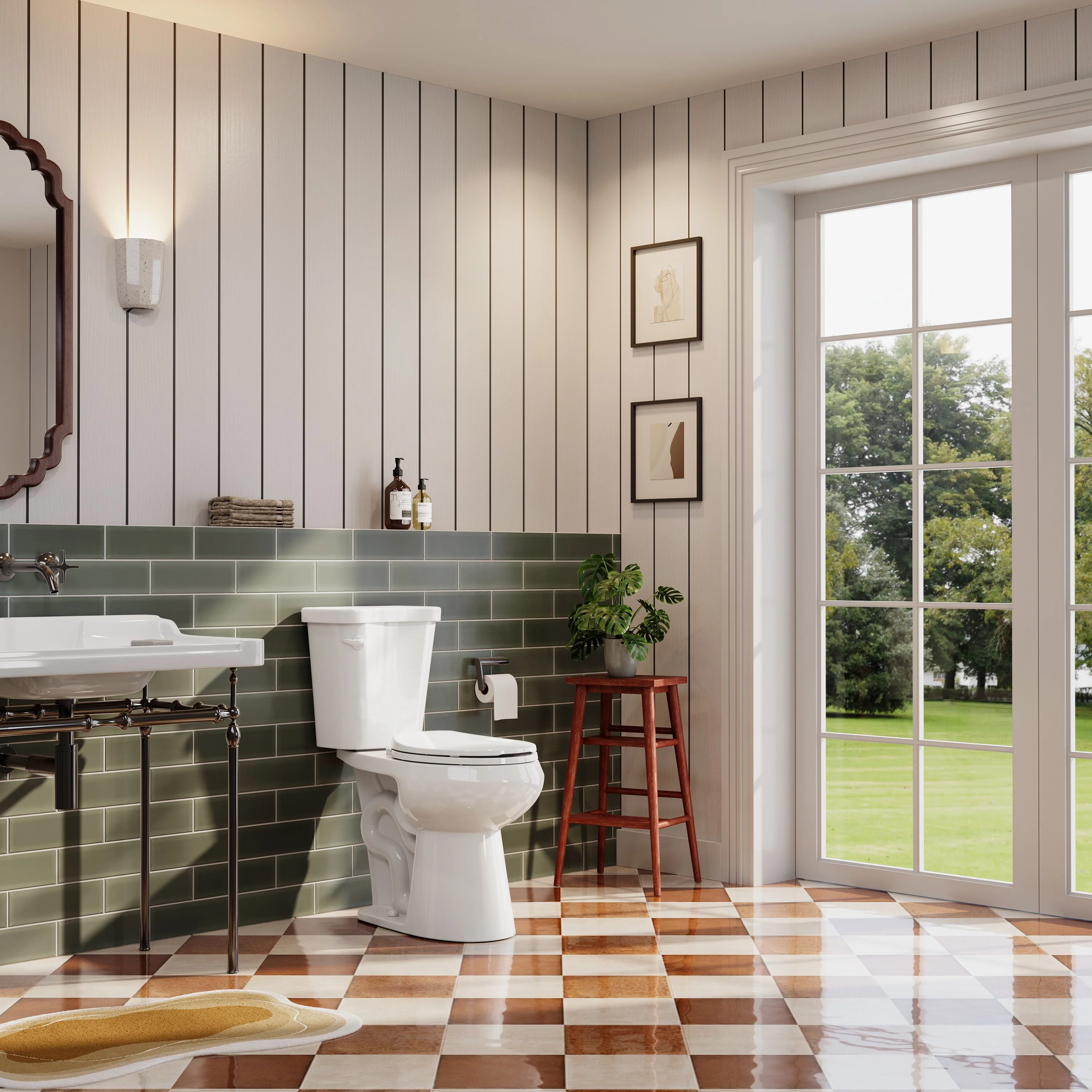 2 Piece Toilet with Single Flush and Round Bowl – Model HWTT-R01S10 - Image 8