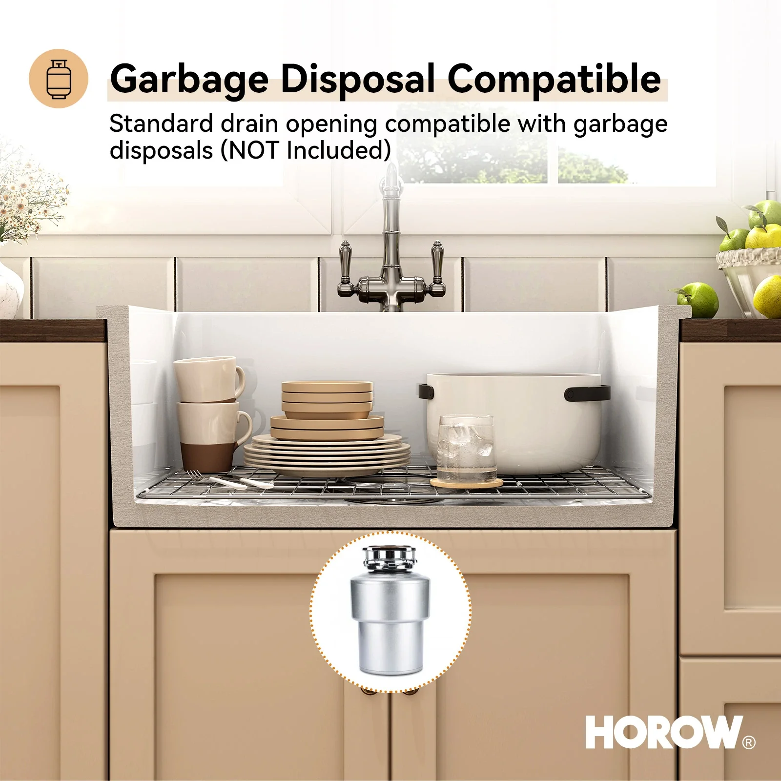 27 Inch Dual Mount Kitchen Sink with Refractory Clay Model S2719W - Image 6