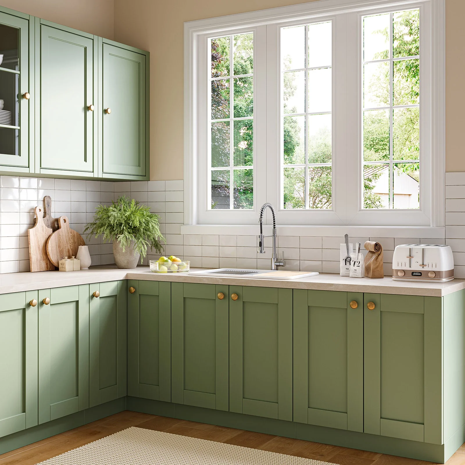 30 Inch Top Mount Kitchen Sink with Drainboard – Creamic Single Bowl - Image 3