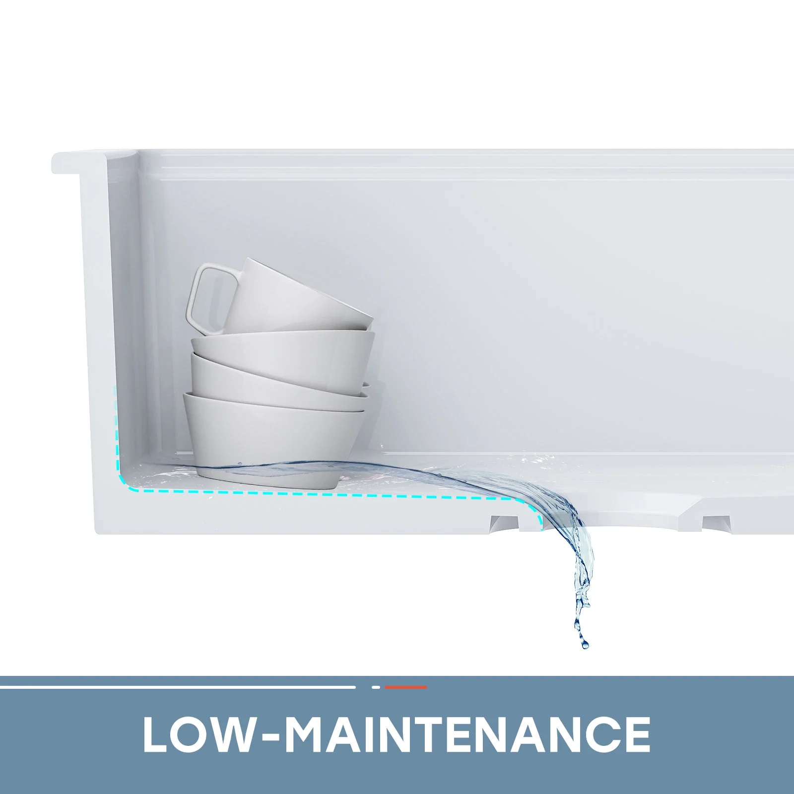 33 Inch Ceramic Overmount Kitchen Sink – Durable & Stylish Design - Image 14