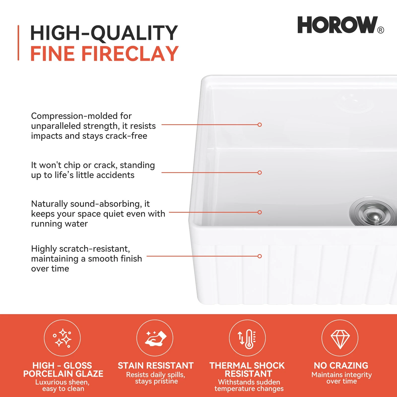 33 Inch Undermount Workstation Kitchen Sink with Grid - Image 13