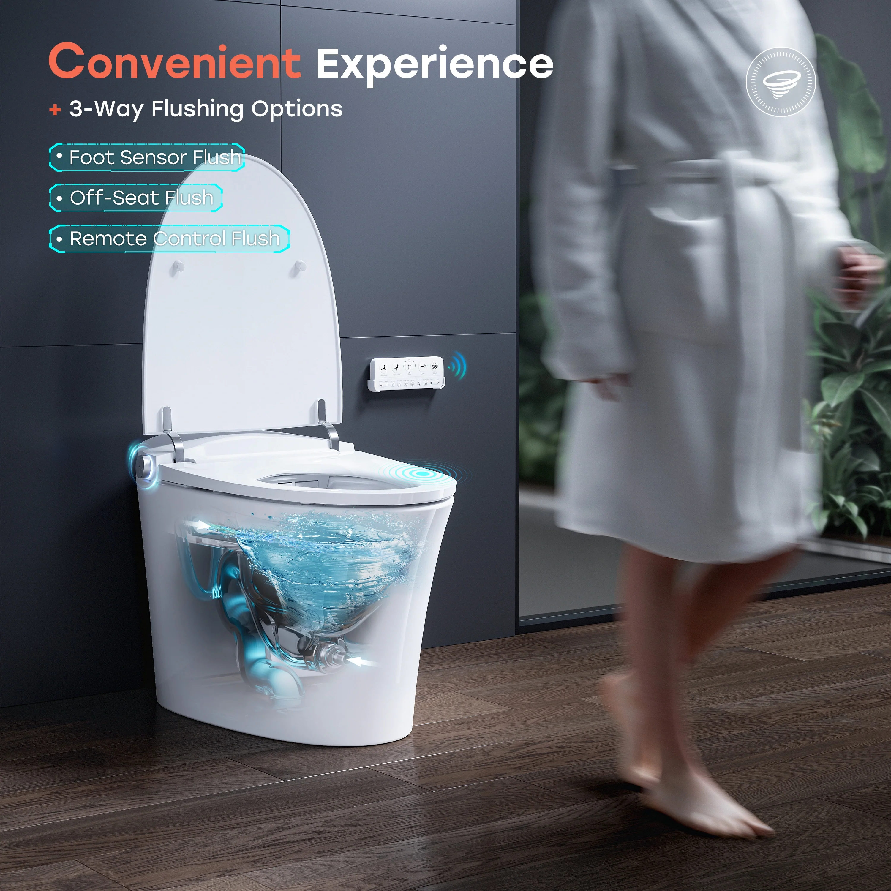 Best Smart Toilet with Built in Bidet and ADA Compliant Model T33 - Image 10