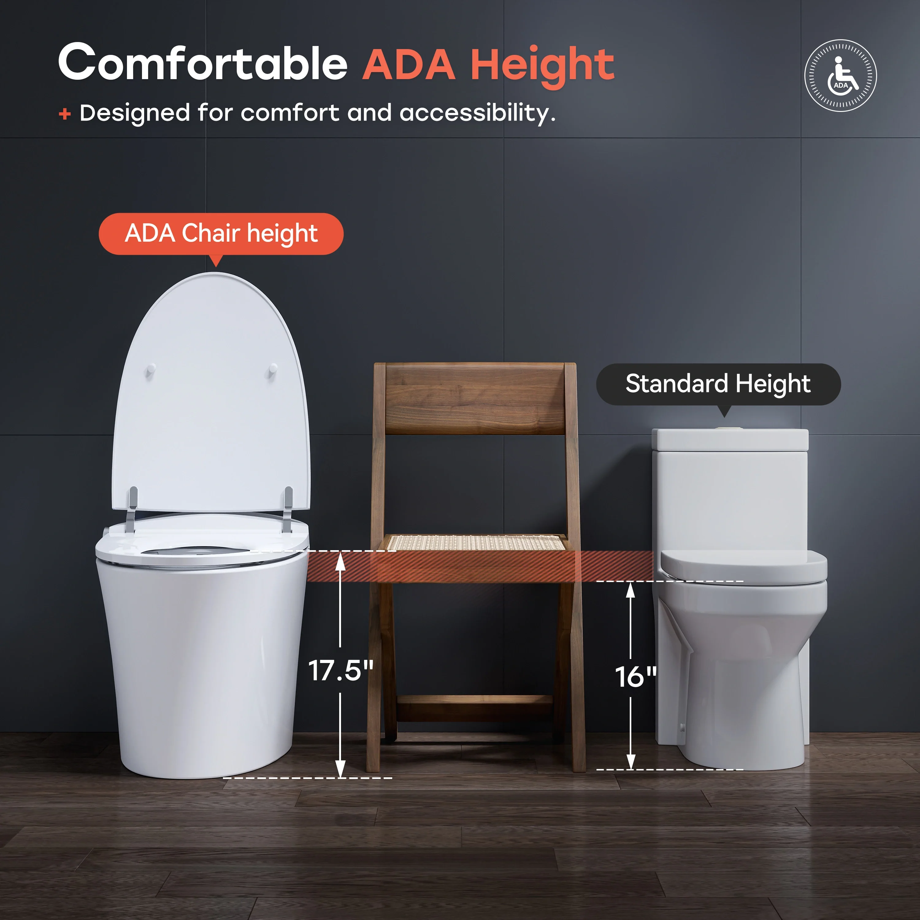 Best Smart Toilet with Built in Bidet and ADA Compliant Model T33 - Image 9