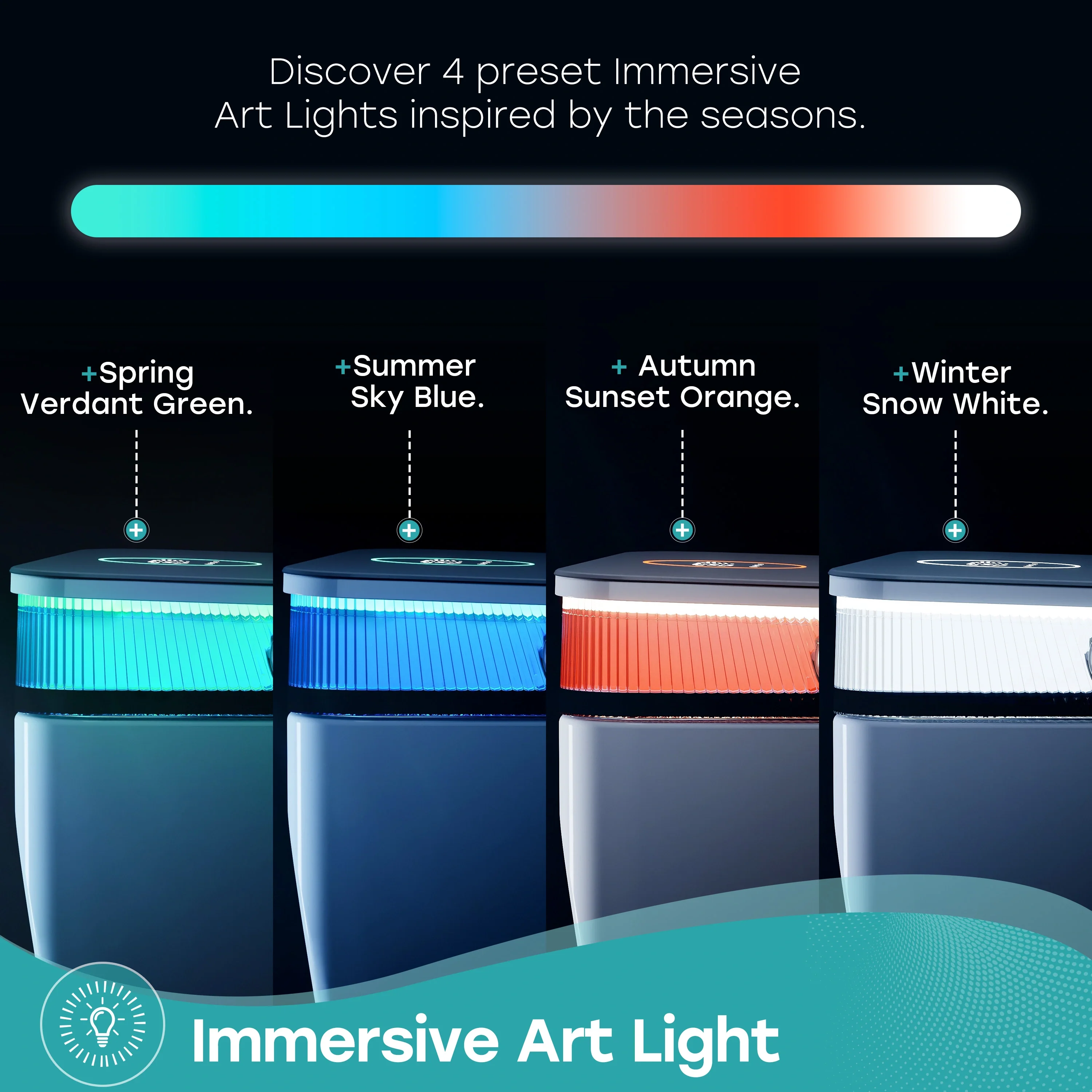 Bidet Combo Toilet with Mood Light for 12 Inch Rough In Model T38 - Image 3