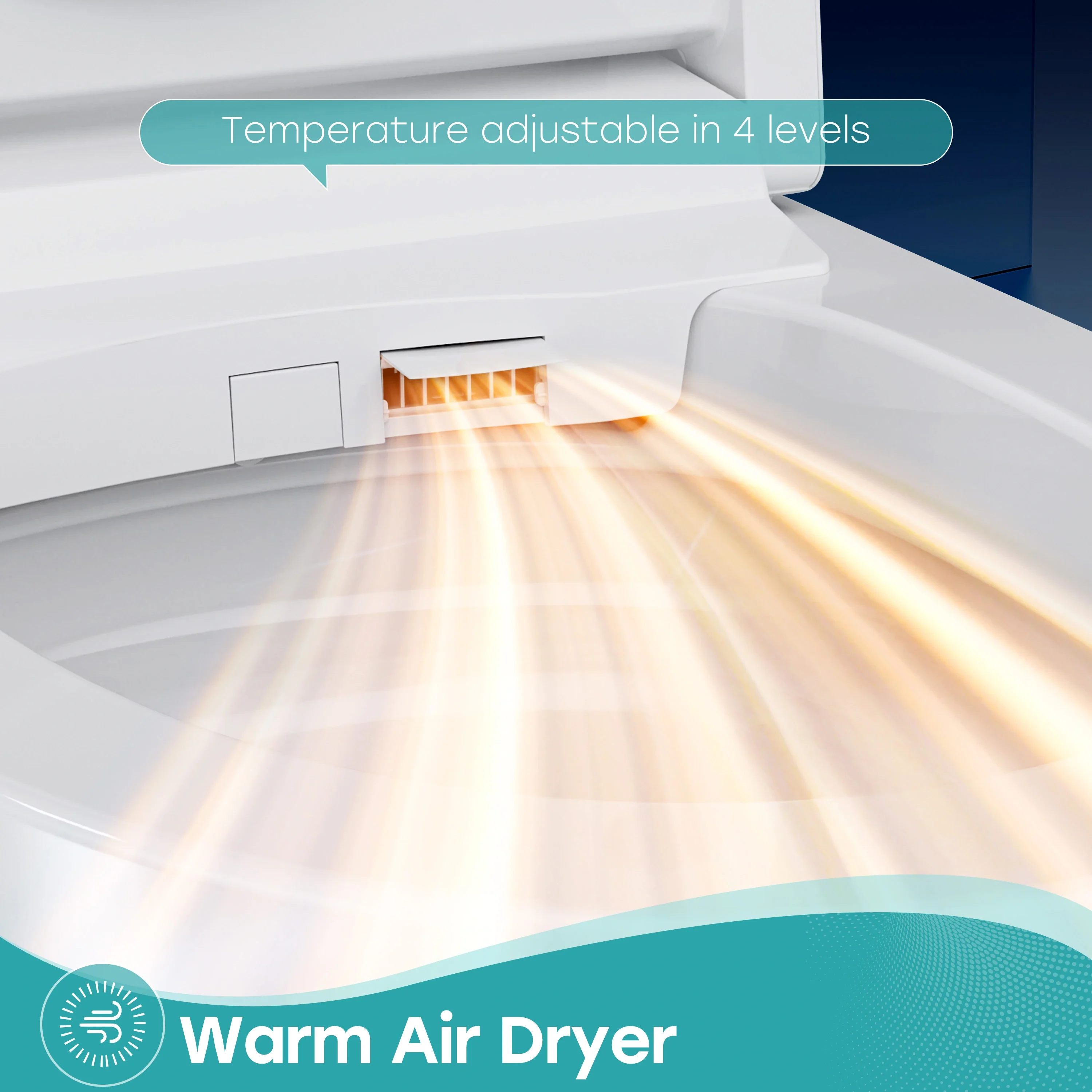 Bidet Combo Toilet with Mood Light for 12 Inch Rough In Model T38 - Image 8