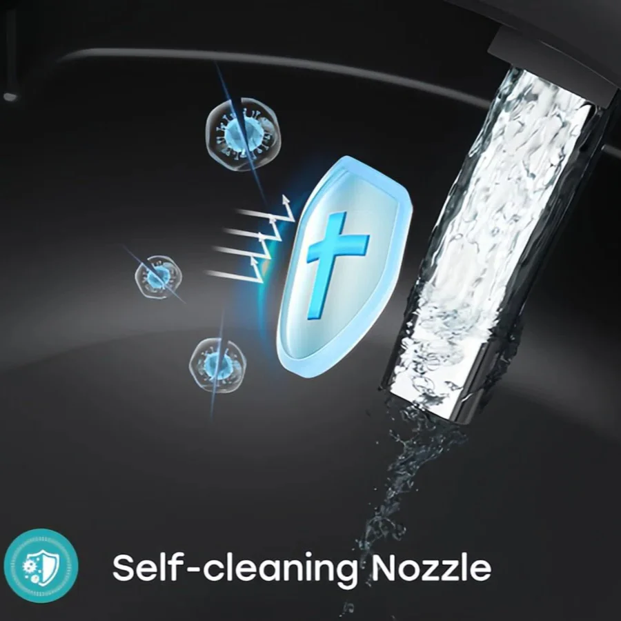 Black Smart Toilet with Bidet Seat For 12 Inch Rough In Model T36 - Image 9