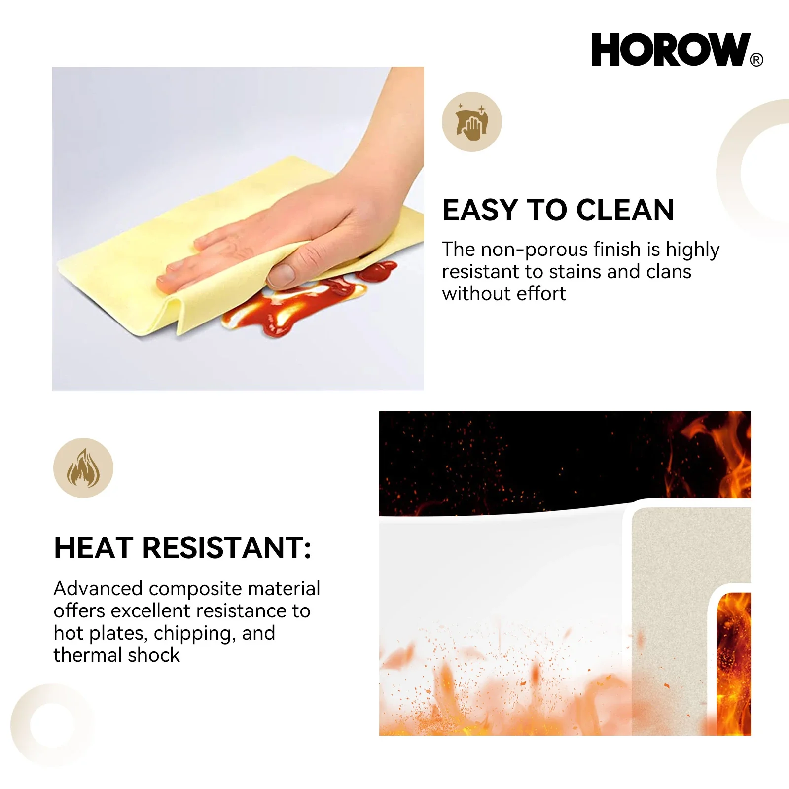 Dual Mount Kitchen Sink of Ceramic and Fireclay Model C1818W - Image 5