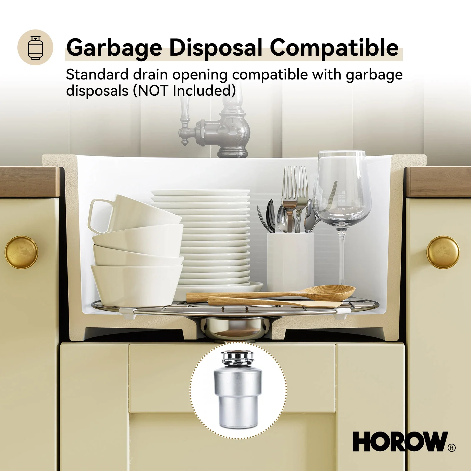 Dual Mount Kitchen Sink of Ceramic and Fireclay Model C1818W - Image 6