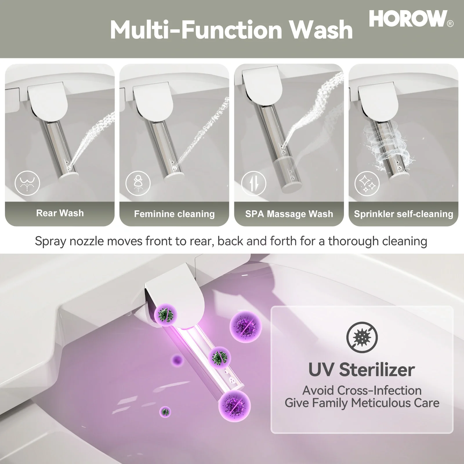 Elongated Toilet Seat with Bidet and Heated Model B0403 - Image 4