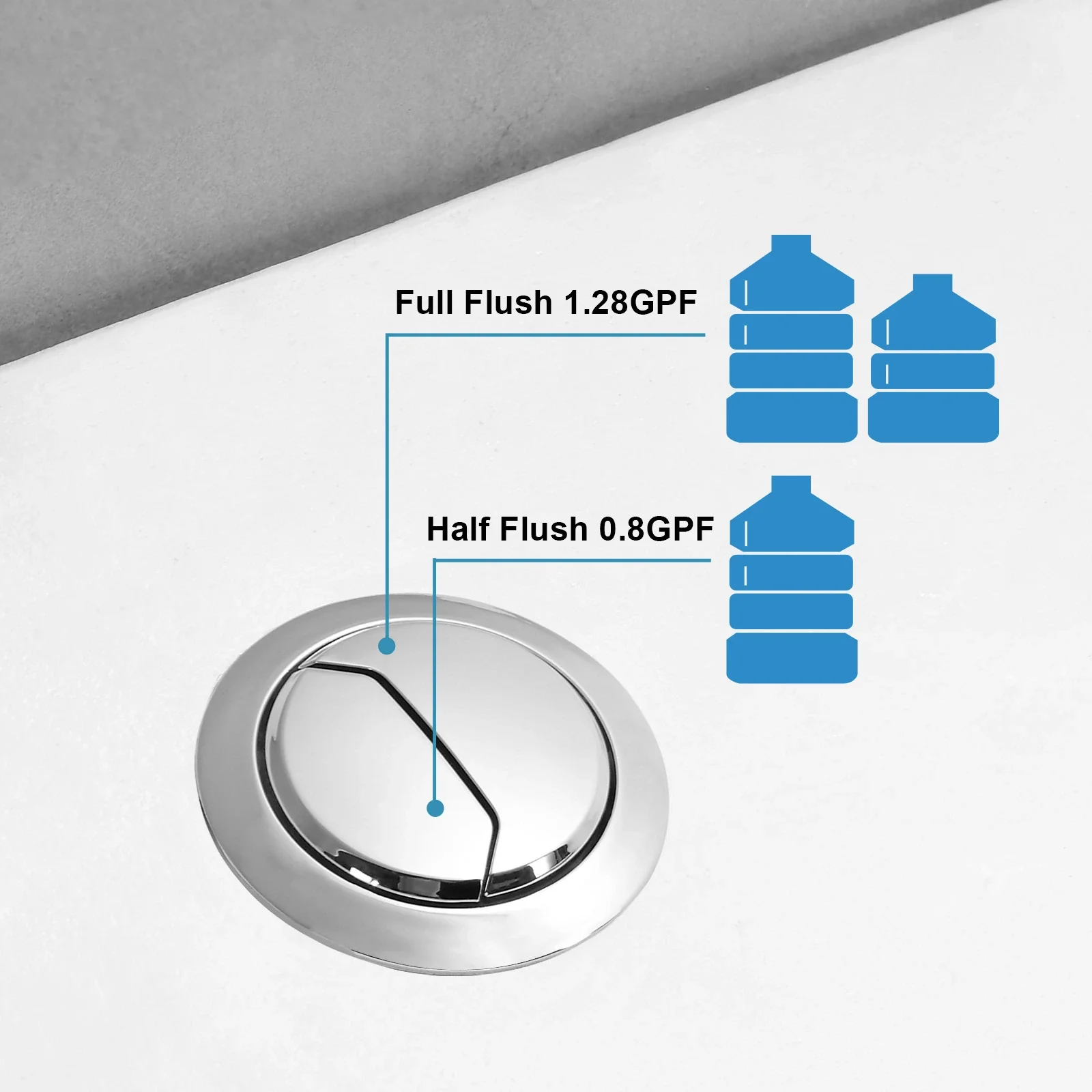 HOROW 10 Inch Rough Toilet Bowl Elongated One Piece Toilet Model T0338W-10 - Image 6