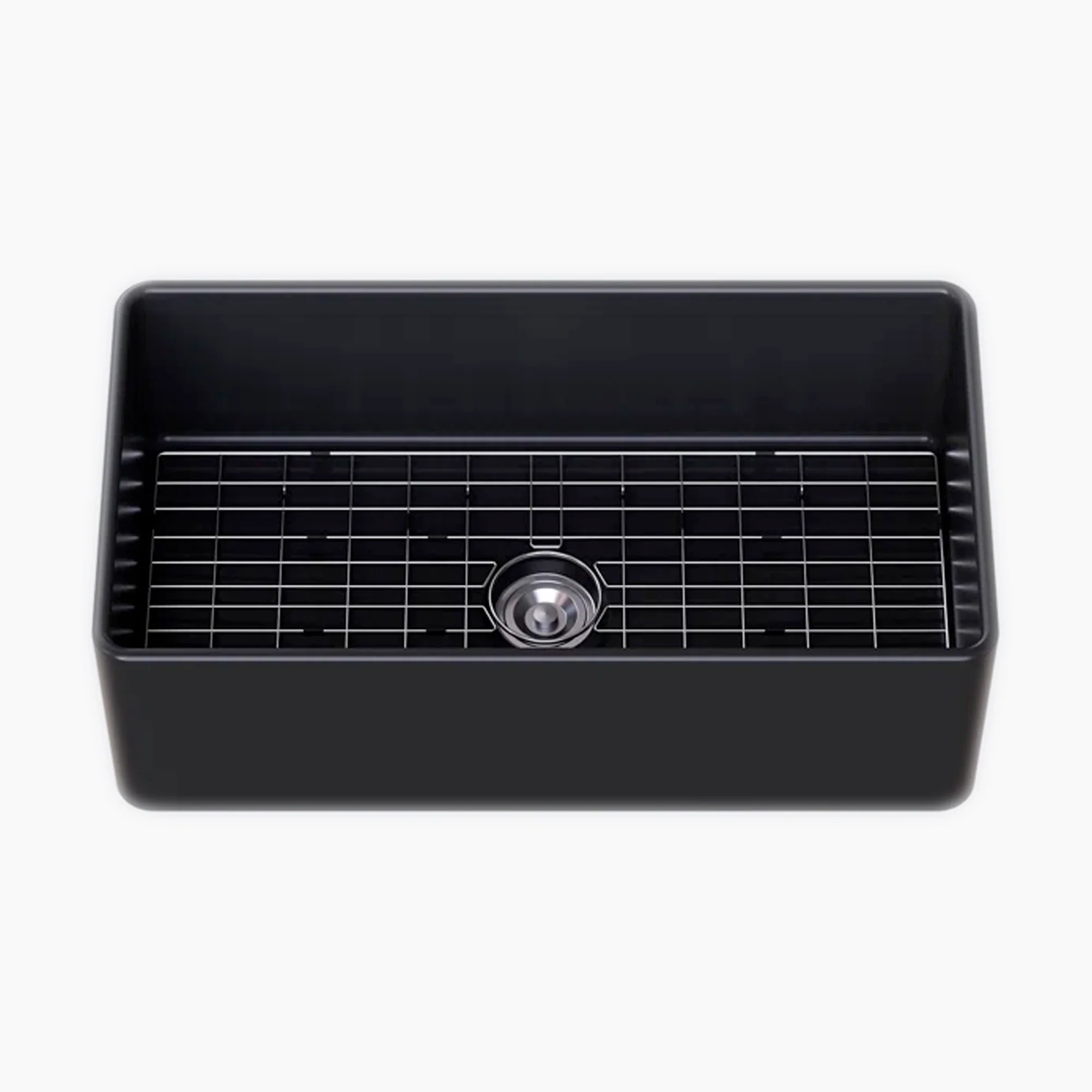 HOROW 33 Inch Sink With Grid and Basket Strainer For Farm Kitchen Model HR-S3318B - Image 5