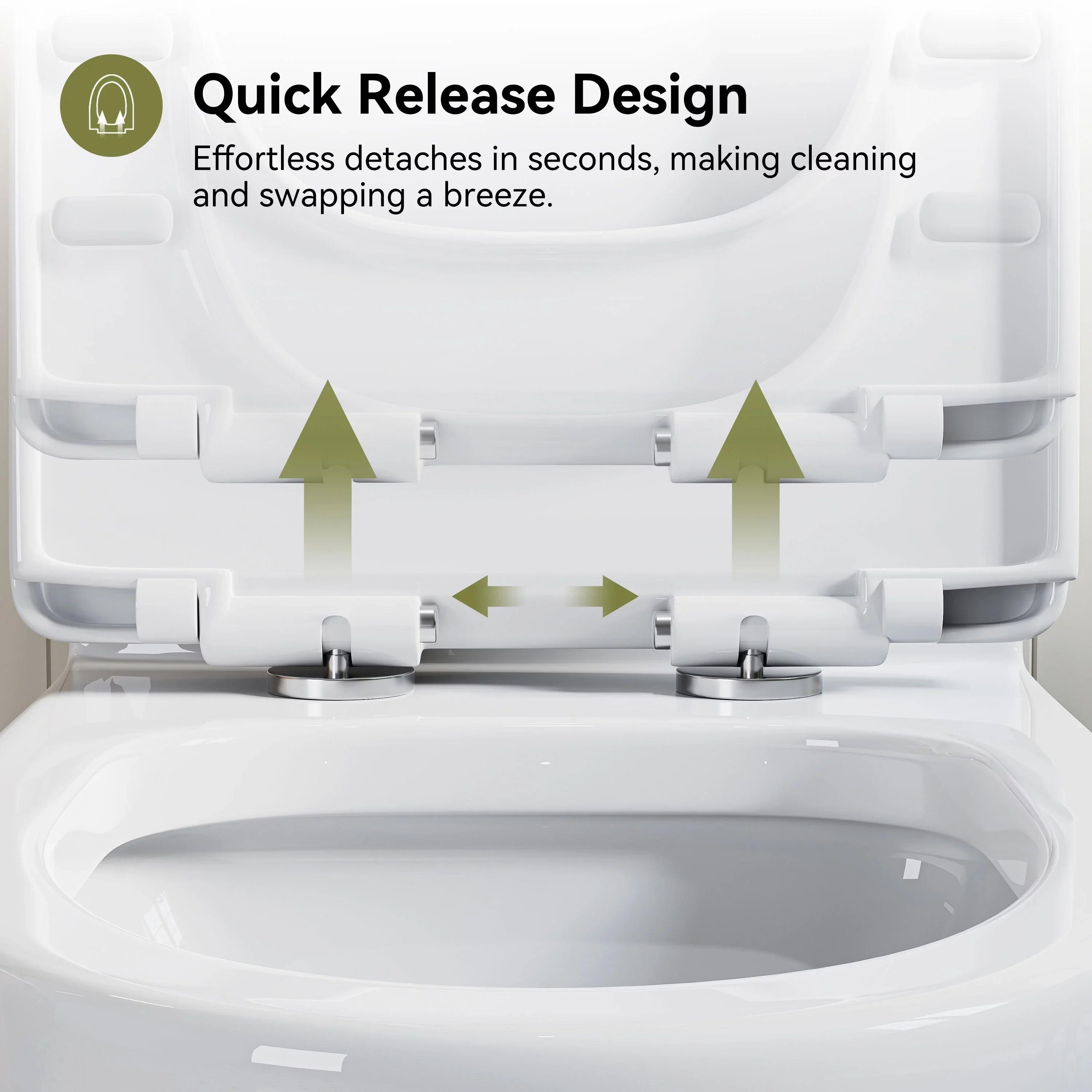 HOROW 76D-10 One-Piece Toilet – 10 Inch Rough-In with Dual Flush - Image 5