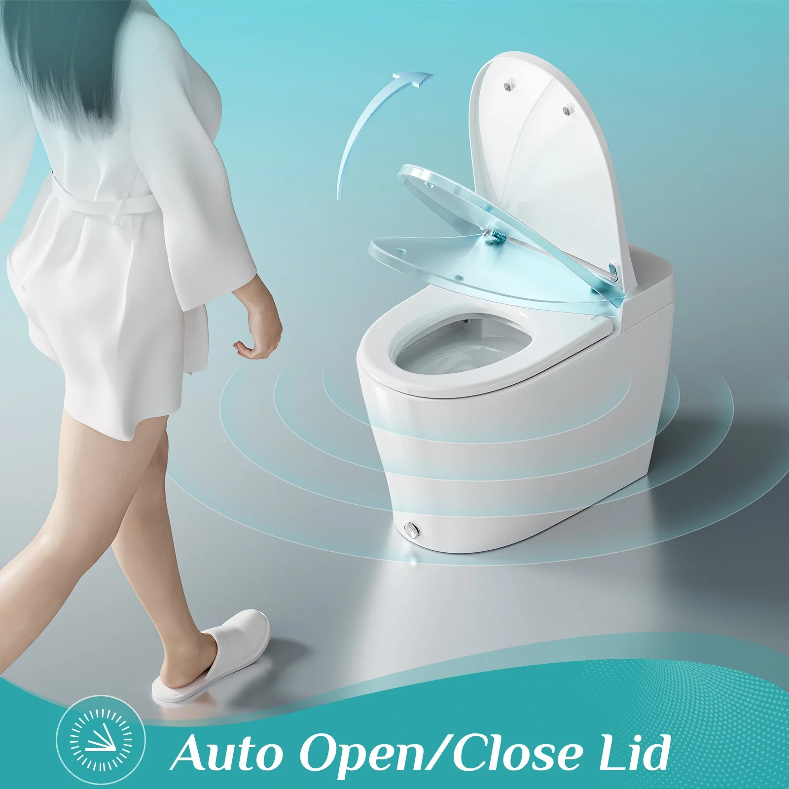 HOROW Best Bidet Toilet Combo Heated Toilet Seat Elongated Model T05 - Image 3
