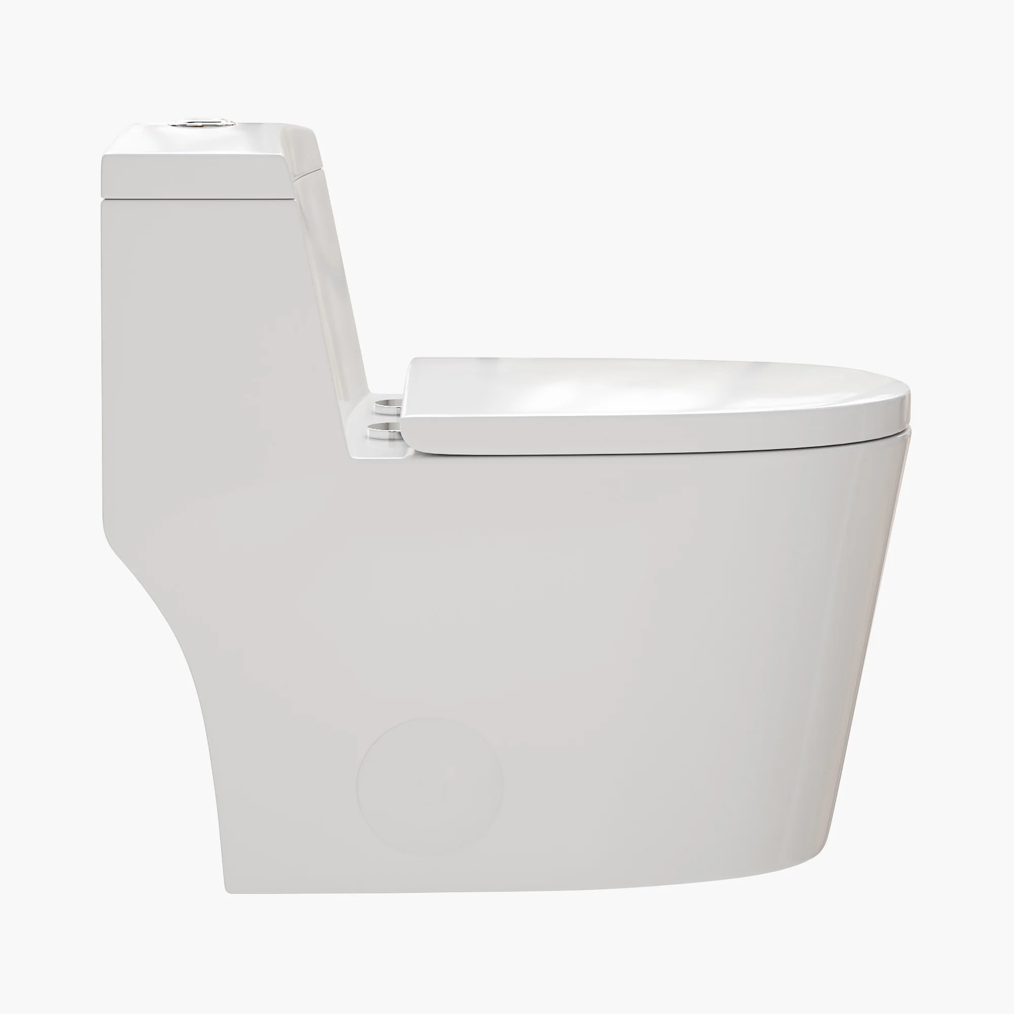 HOROW Compact Elongated Toilet One Piece Dual Flush 1.1 OR 1.6 GPF Toilet Model T0280W - Image 4