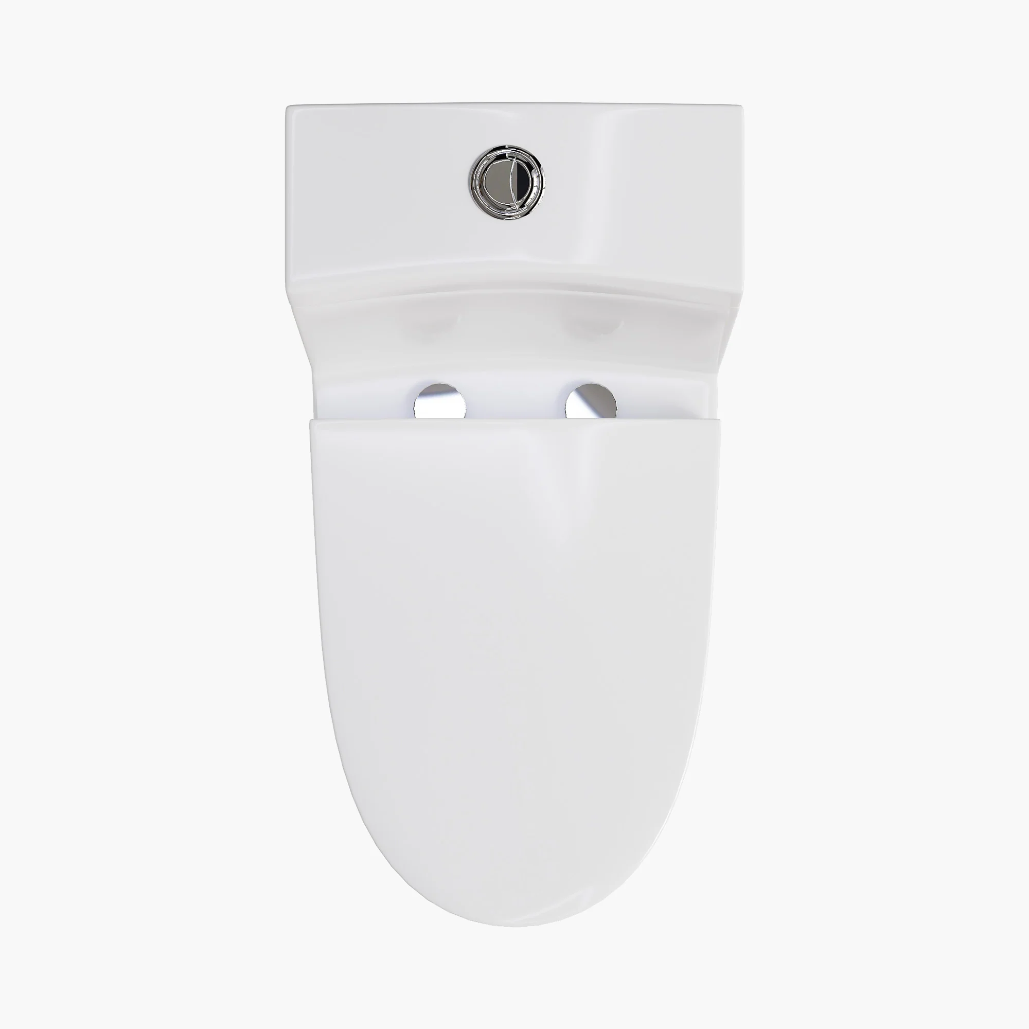 HOROW Compact Elongated Toilet One Piece Dual Flush 1.1 OR 1.6 GPF Toilet Model T0280W - Image 5