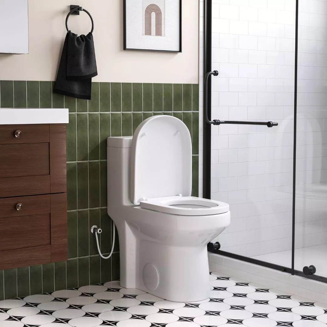 HOROW Compact Toilet For Small Bathroom Dual Flush Toilet Model 8733U - Image 10