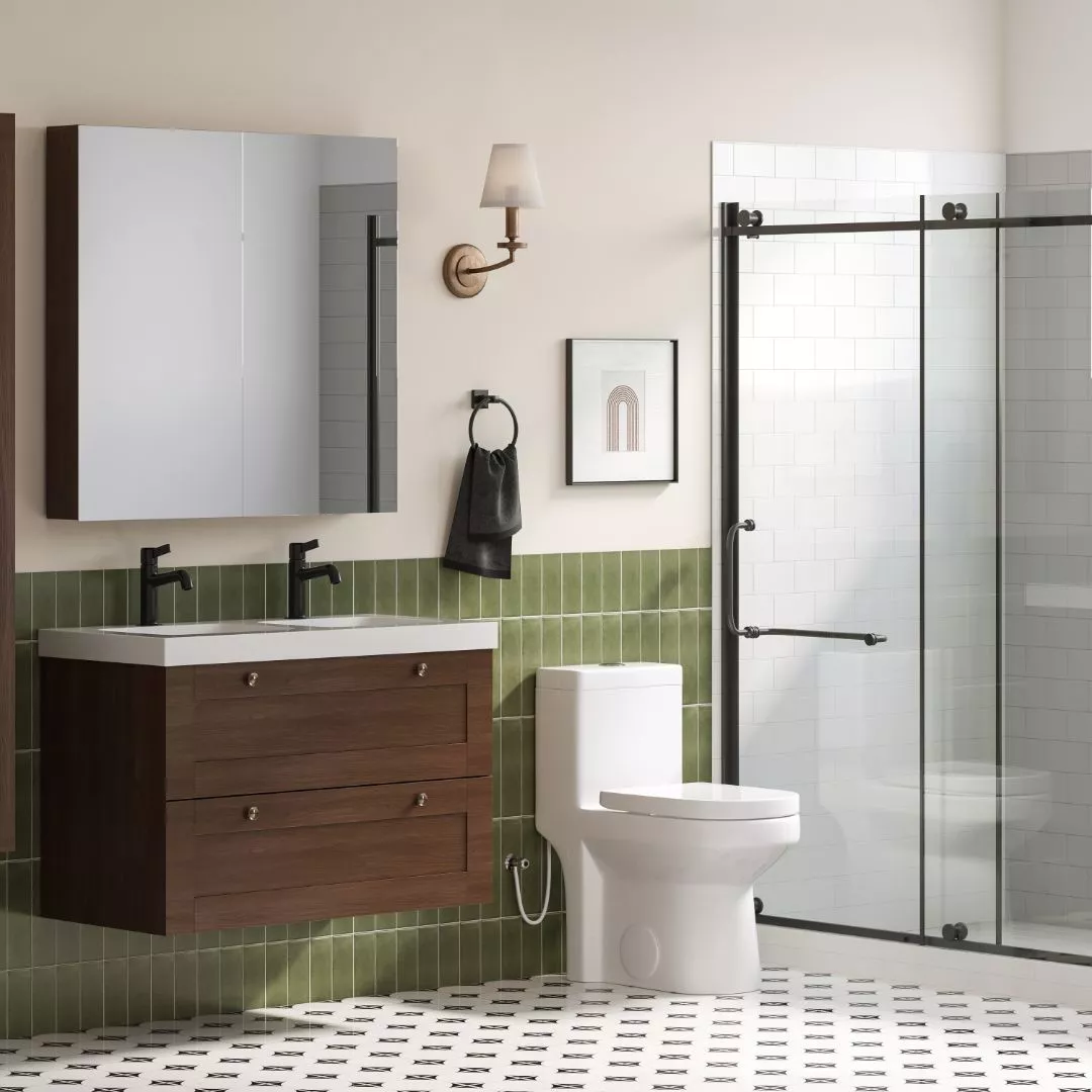 HOROW Compact Toilet For Small Bathroom Dual Flush Toilet Model 8733U - Image 12