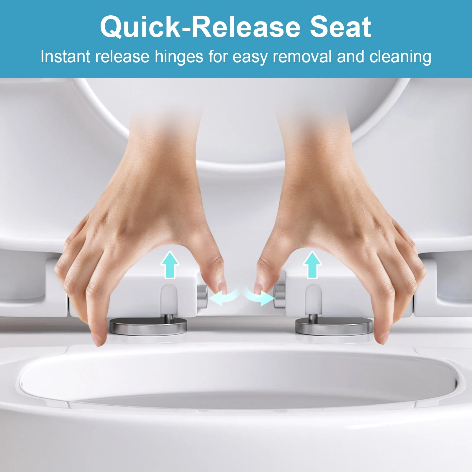 HOROW Compact Toilet For Small Bathroom Dual Flush Toilet Model 8733U - Image 7