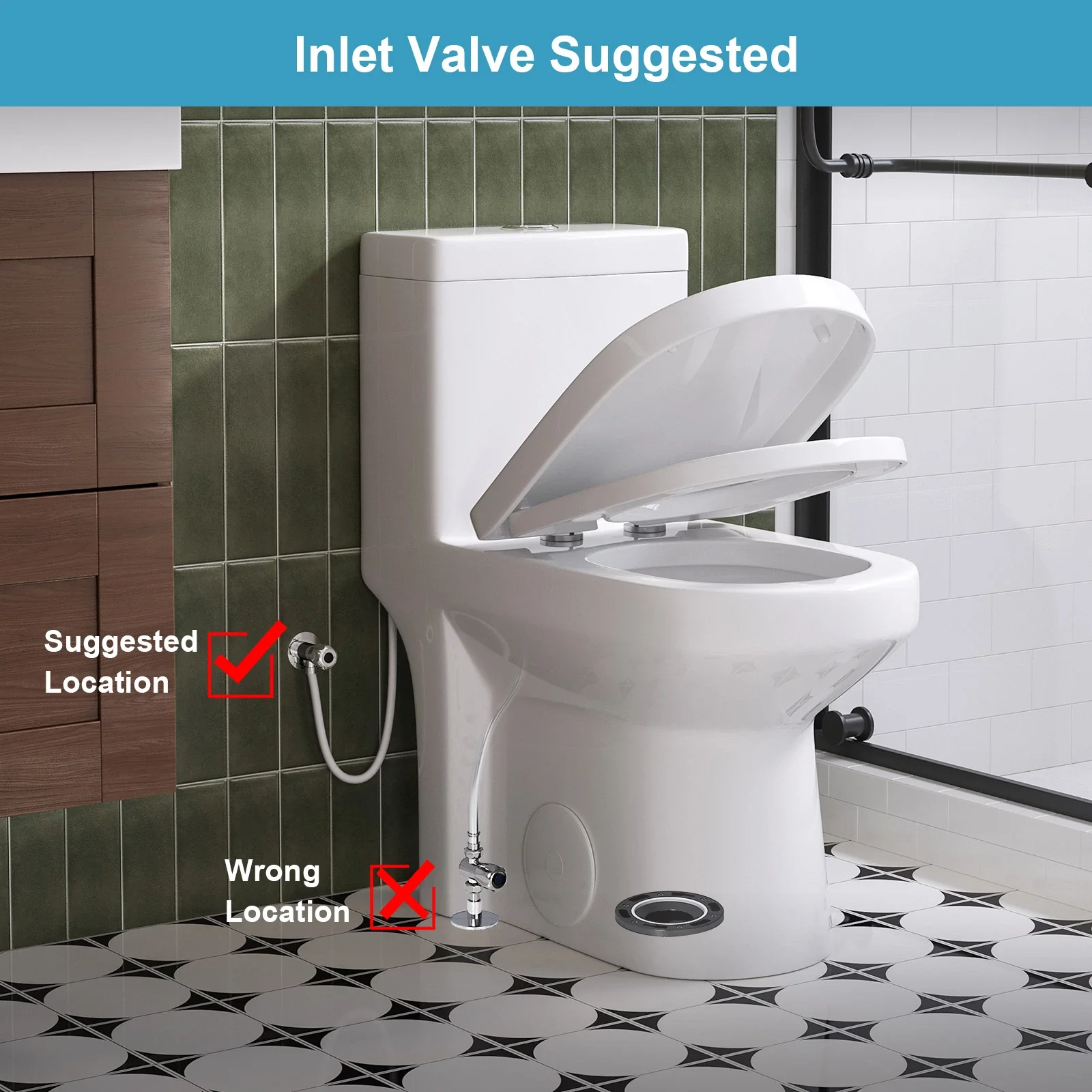 HOROW Compact Toilet For Small Bathroom Dual Flush Toilet Model 8733U - Image 8