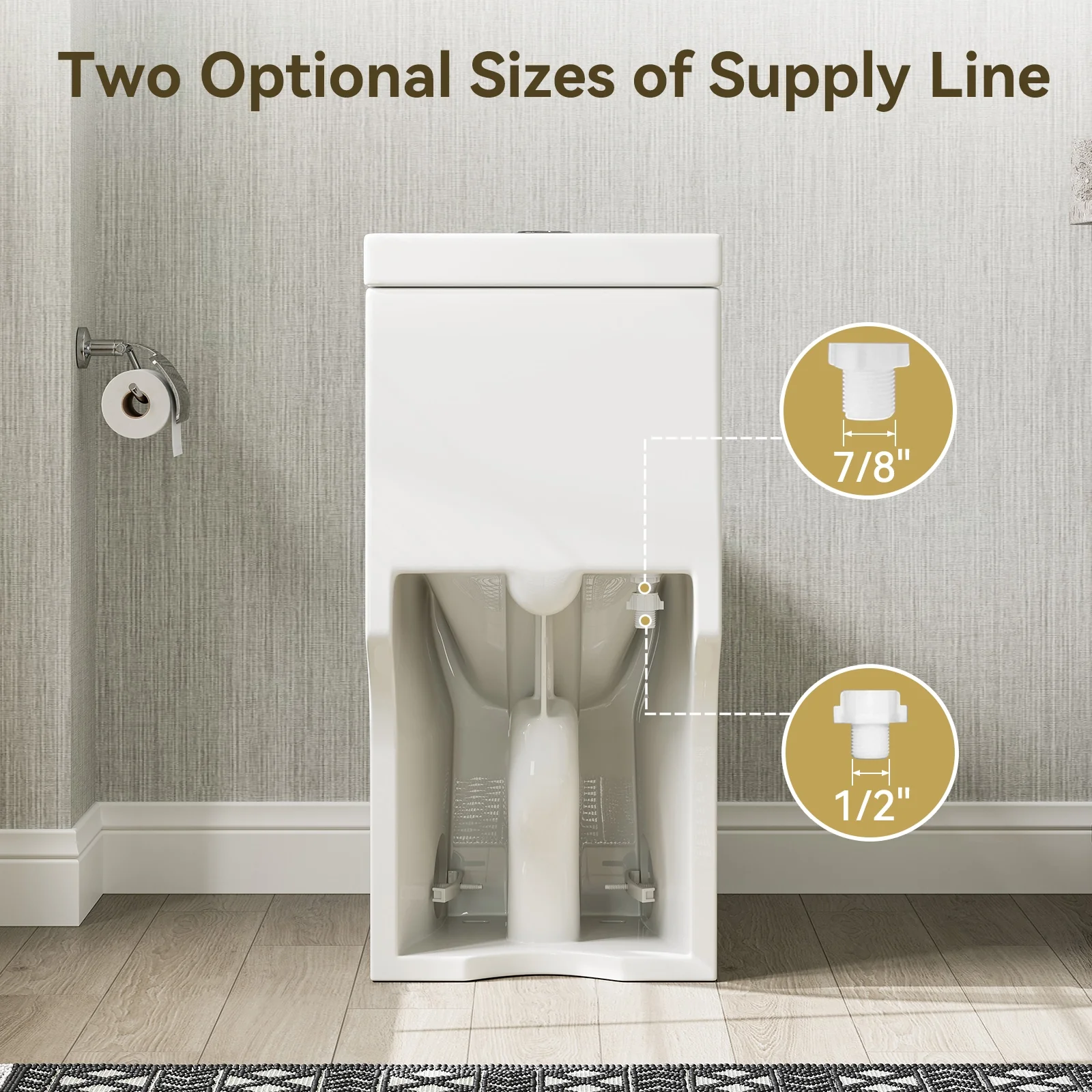 HOROW Small Toilet 1.28 GPF 10 Inch Rough In Toilet Model 8733-10 - Image 11