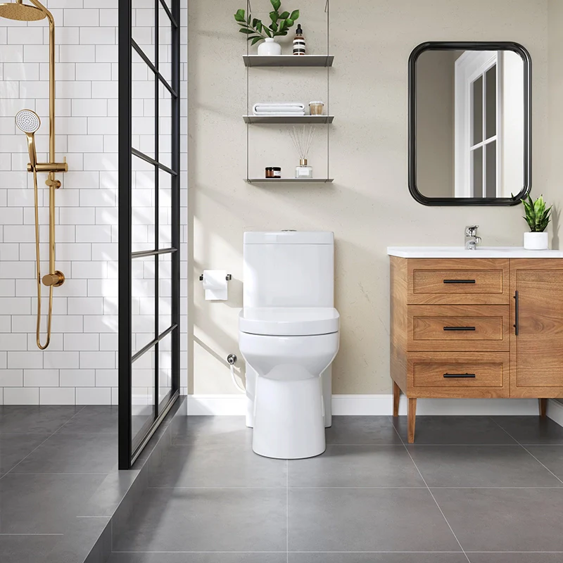 HOROW Small Toilet 1.28 GPF 10 Inch Rough In Toilet Model 8733-10 - Image 12