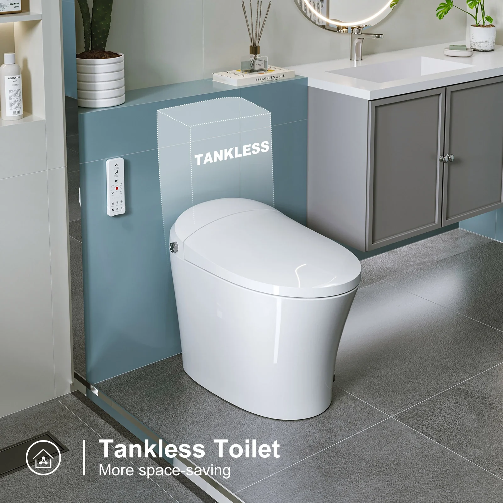 HOROW Smart Toilet With Heated Bidet Dual Flush Toilet Model T16 - Image 3