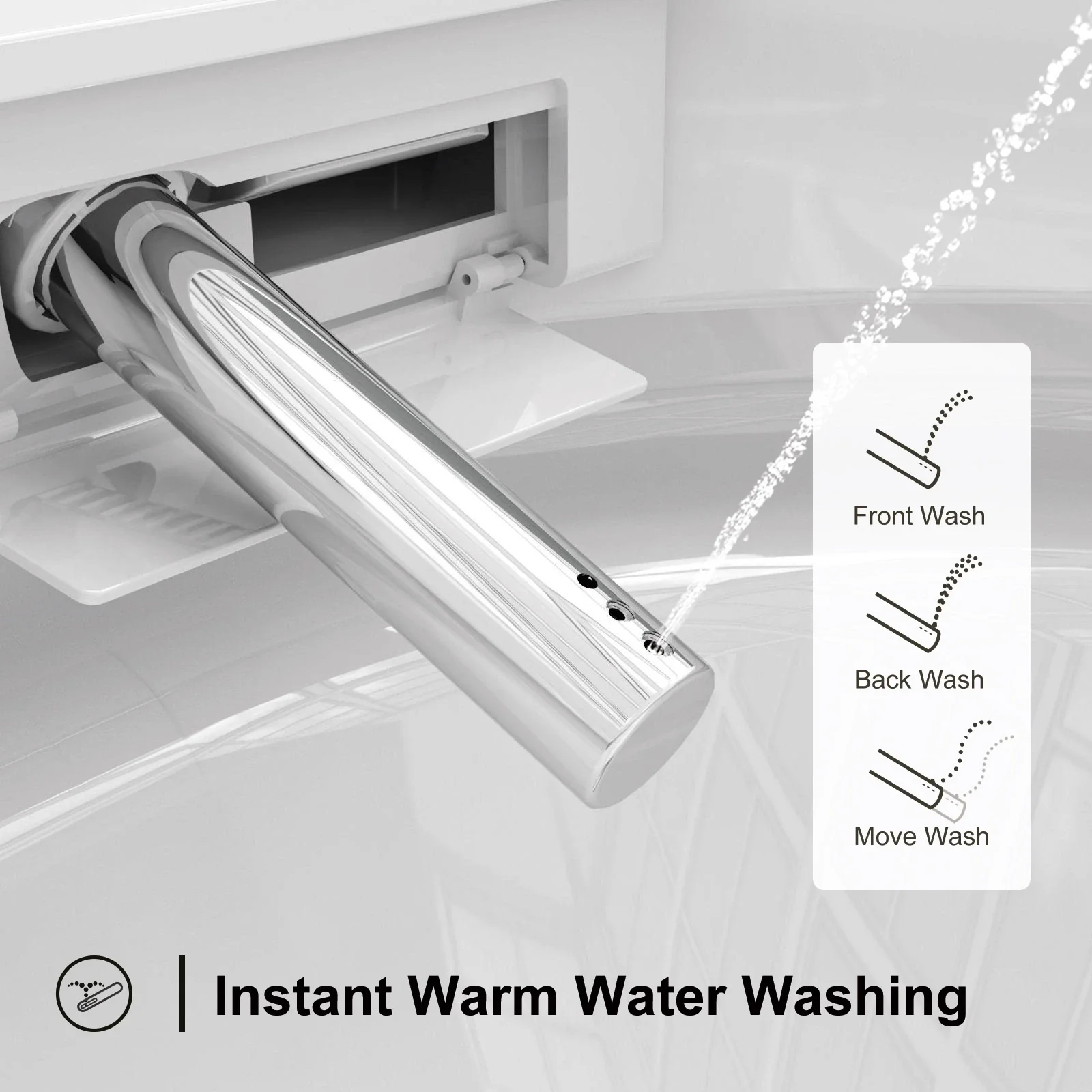 HOROW Smart Toilet With Heated Bidet Dual Flush Toilet Model T16 - Image 4