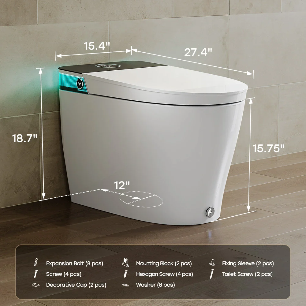 HOROW Smart Toilet with Integrated Bidet and Heated Seat T38-PL - Image 10