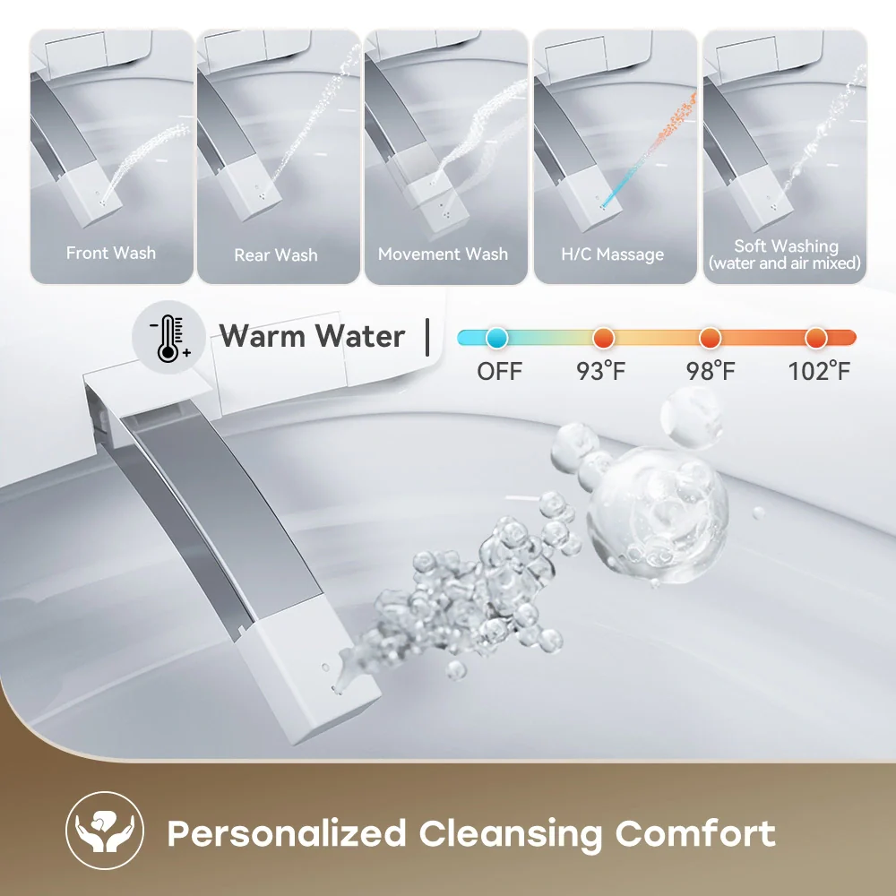 HOROW Smart Toilet with Integrated Bidet and Heated Seat T38-PL - Image 4