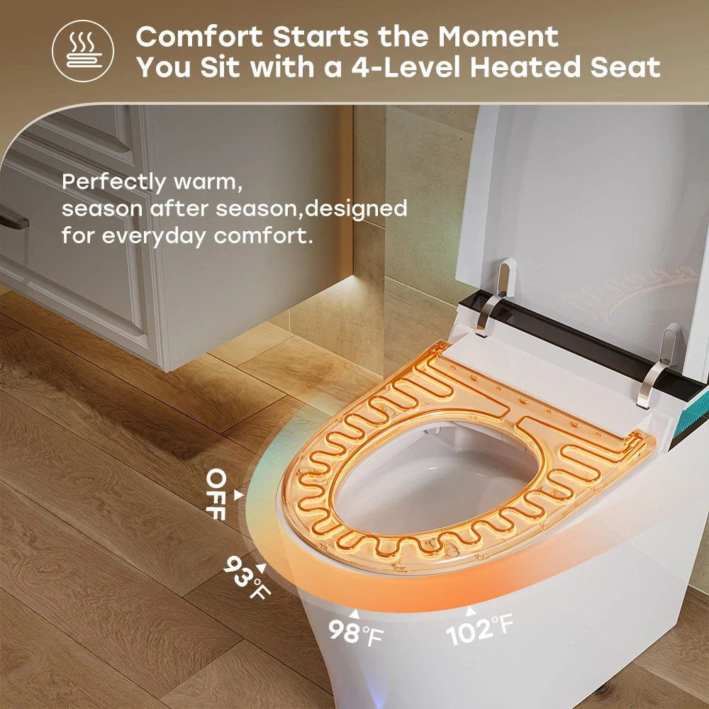 HOROW Smart Toilet with Integrated Bidet and Heated Seat T38-PL - Image 5