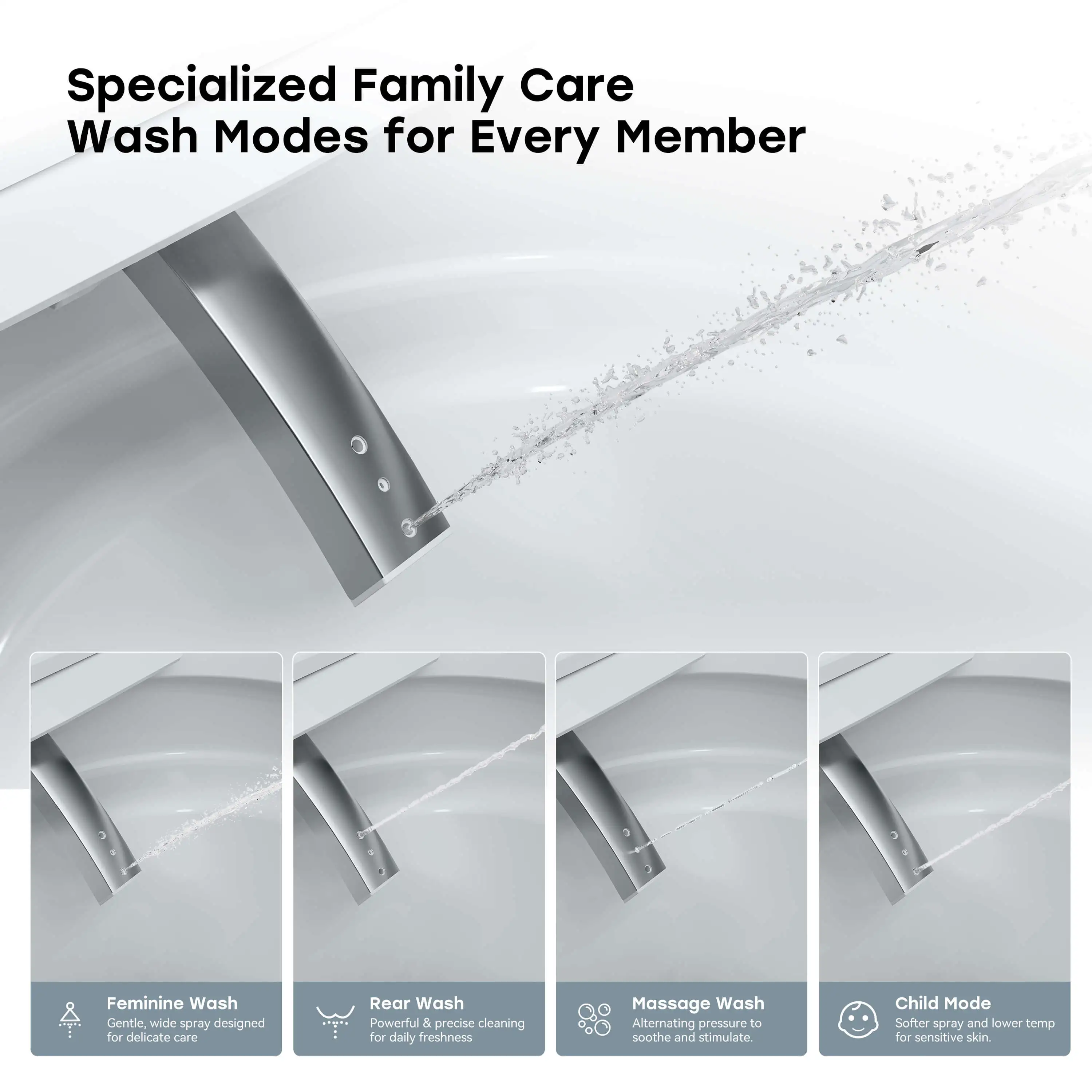 HOROW X70 Smart Toilet with Built-In Tank and Pump – Powerful Flush, Modern Comfort - Image 10