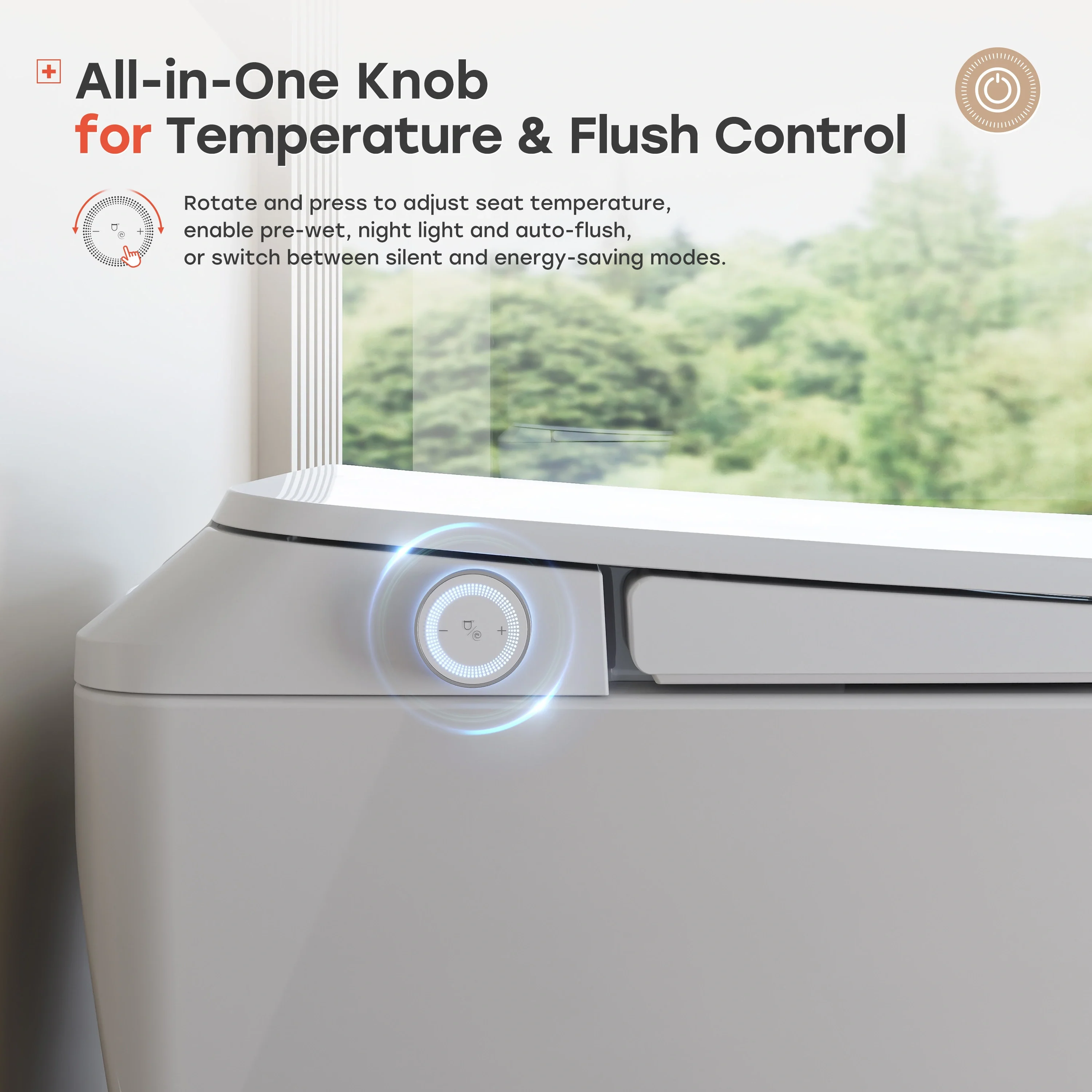 Smart Toilet with All Cover Lid and Power Outage Flush Model T32 - Image 5