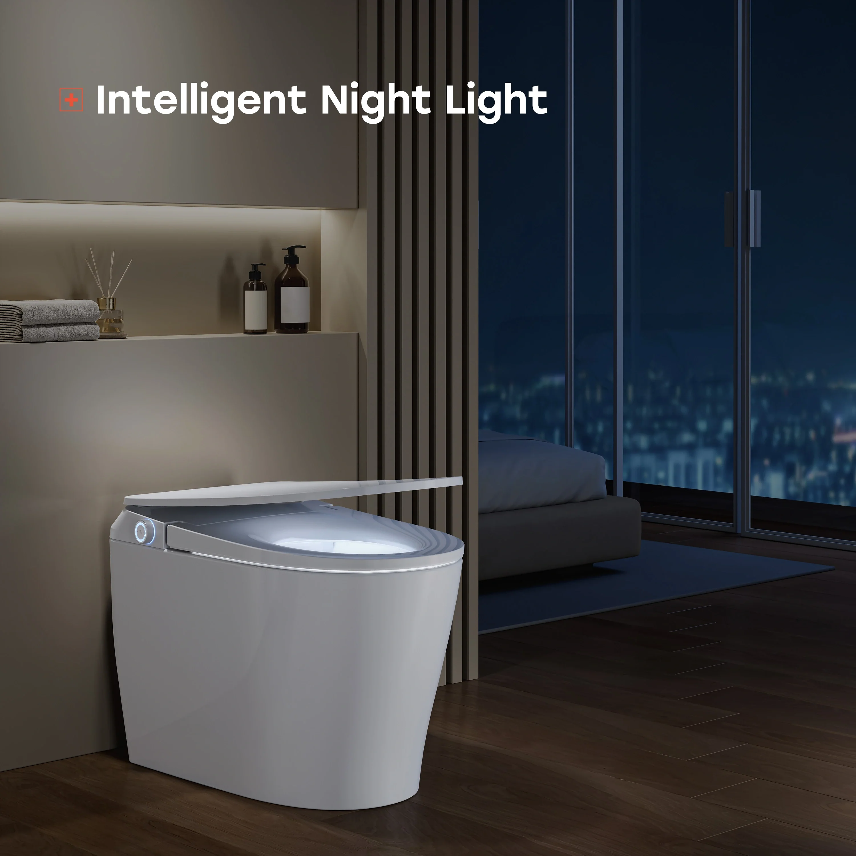 Smart Toilet with All Cover Lid and Power Outage Flush Model T32 - Image 9