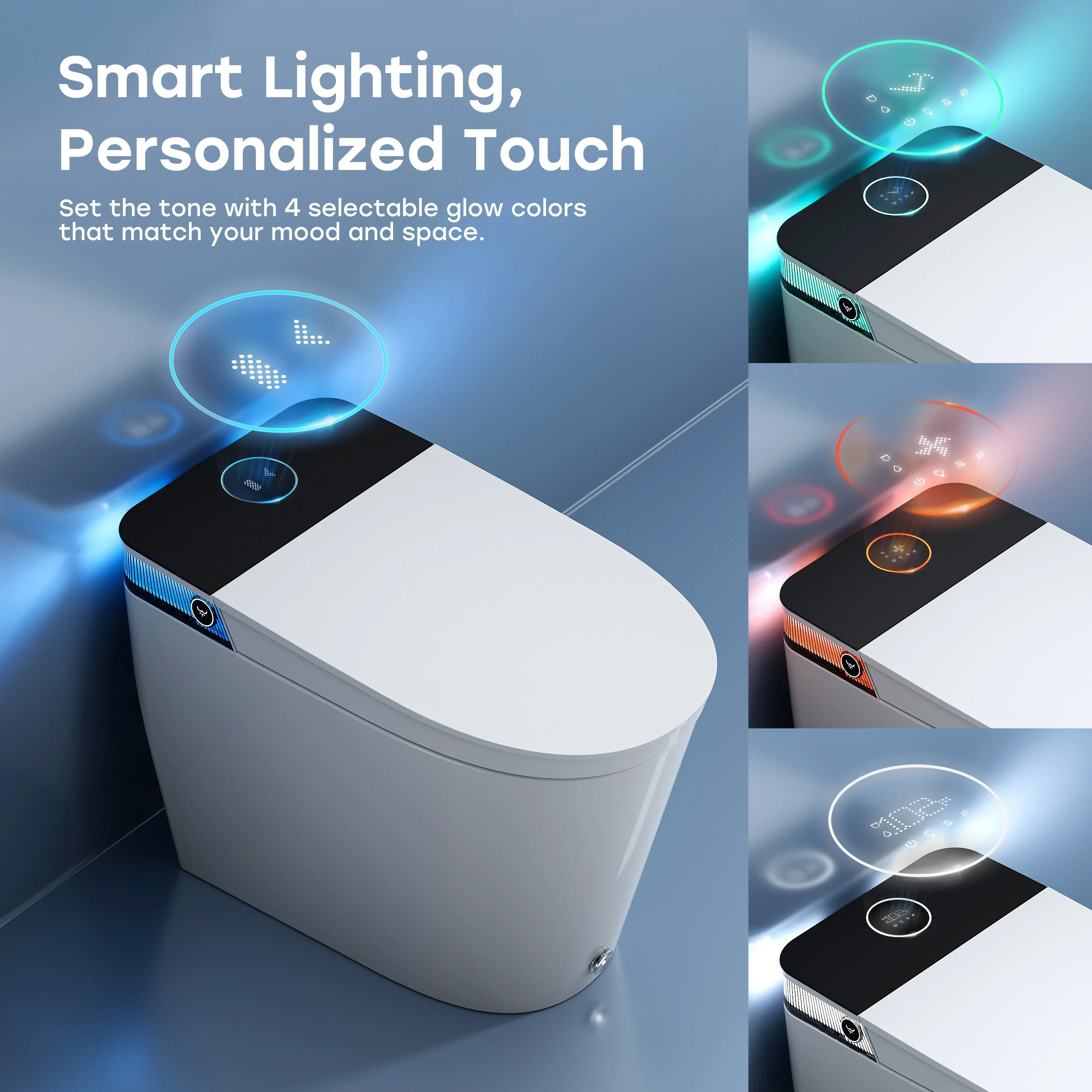 Smart Toilet with Flush Tank and ADA Compliance for 12 Inch Rough In Model T38P - Image 7